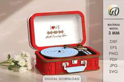 3D Valentine's Day Decor Lasercut. Valentine Stand Decor SVG Product Image 1