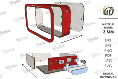 3D Valentine's Day Decor Lasercut. Valentine Stand Decor SVG Product Image 3