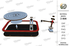 3D Valentine's Day Decor Lasercut. Valentine Stand Decor SVG Product Image 5