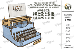 3D Valentine's Day Decor Lasercut. Valentine Stand Decor SVG Product Image 2