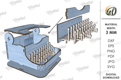 3D Valentine's Day Decor Lasercut. Valentine Stand Decor SVG Product Image 6