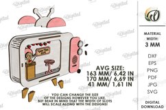 3D Valentine's Day Decor Lasercut. Valentine Stand Decor SVG Product Image 2