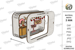 3D Valentine's Day Decor Lasercut. Valentine Stand Decor SVG Product Image 3