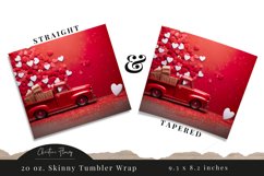 3D Valentine Truck Tumbler Wrap PNG | Valentine PNG Product Image 3