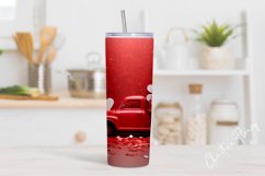 3D Valentine Vintage Truck Tumbler Wrap PNG | Valentine PNG Product Image 2