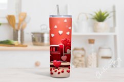 3D Valentine Truck Tumbler Wrap PNG | Valentine PNG Product Image 2