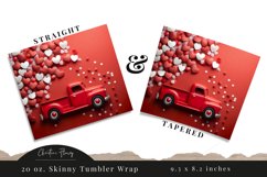 3D Valentine Truck Tumbler Wrap PNG | Valentine PNG Product Image 3