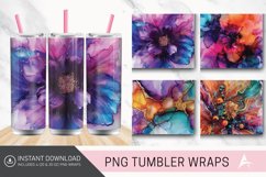3D Vibrant Alcohol Ink Tumbler wrap Product Image 1