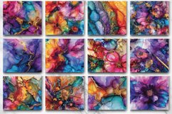 3D Vibrant Alcohol Ink Tumbler wrap Bundle Product Image 3