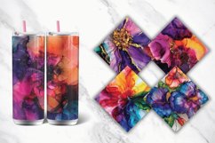 3D Vibrant Alcohol Ink Tumbler wrap Bundle Product Image 2