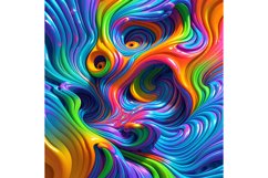 20 Oz 3D Abstract Plastic Look Skinny Tumbler Wrap Product Image 6