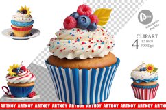 Clipart 3D Colorful Cupcake Product Image 1