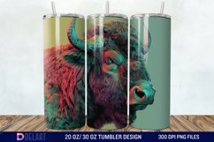 3D Vintage Buffalo Tumbler Wrap Product Image 1