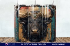 3D Vintage Buffalo Tumbler Wrap Product Image 1