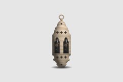 3d vintage islamic lantern design isolated Product Image 1