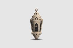 3d vintage islamic lantern design vector Product Image 2