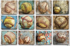 3D vintage Softball Tumbler wrap Bundle Product Image 3