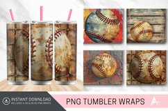 3D vintage Softball Tumbler wrap Product Image 1