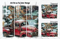 3D Vintage Truck 20/30oz Skinny Tumbler Product Image 1
