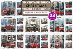 Vintage Truck Christmas Tumbler Bundle Product Image 1