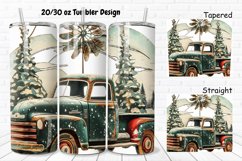 3D Vintage Truck 20/30oz Skinny Tumbler Product Image 1