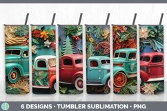 Bundle of six Watercolor Christmas Tumbler designs.