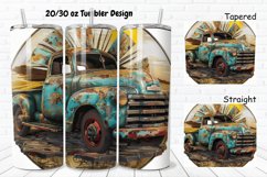 3D Vintage Truck 20/30oz Skinny Tumbler Product Image 1
