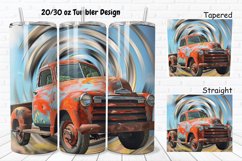 3D Vintage Truck 20/30oz Skinny Tumbler Product Image 1