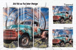 3D Vintage Truck 20/30oz Skinny Tumbler Product Image 1