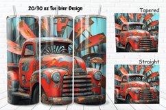 3D Vintage Truck 20/30oz Skinny Tumbler Product Image 1