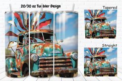 3D Vintage Truck 20/30oz Skinny Tumbler Product Image 1