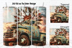 3D Vintage Truck 20/30oz Skinny Tumbler Product Image 1