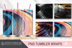 3D Vintage Vinyl Record Groove Tumbler wrap Product Image 1