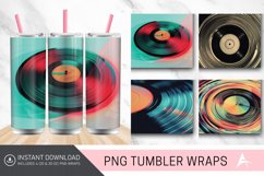 3D Vintage Vinyl Record Groove Tumbler wrap Product Image 1