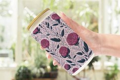 Glass Can Wraps 3D Vintage Wildflower Product Image 2