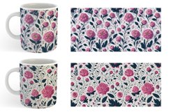 3D Vintage Wildflower Mug sublimation design Product Image 6