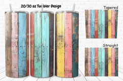 3D Vintage Wood Boards 20/30oz Skinny Tumbler Product Image 1