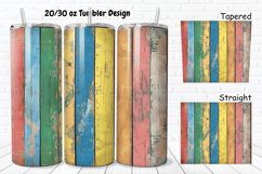 3D Vintage Wood Boards 20/30oz Skinny Tumbler Product Image 1