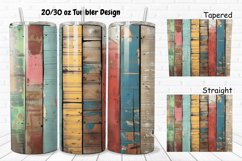 3D Vintage Wood Boards 20/30oz Skinny Tumbler Product Image 1