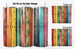 3D Vintage Wood Boards 20/30oz Skinny Tumbler Product Image 1