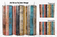 3D Vintage Wood Boards 20/30oz Skinny Tumbler Product Image 1