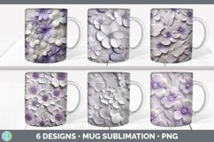 Bundle of six 3D Mug Wrap designs.
