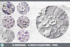 Bundle of six 3D Round Coaster designs.