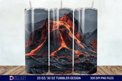3D Volcano Mountains Tumbler Wrap Product Image 1