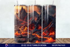 3D Volcano Mountains Tumbler Wrap Product Image 1