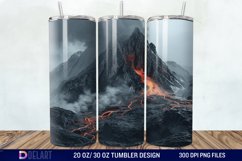 3D Volcano Mountains Tumbler Wrap Product Image 1