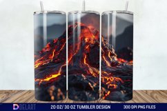 3D Volcano Mountains Tumbler Wrap Product Image 1