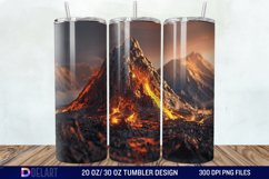 3D Volcano Mountains Tumbler Wrap Product Image 1