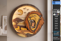 3D Wall Decor Laser Cut Bundle | Layered Wall Art | CNC File Product Image 7