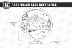 3D Wall Decor Laser Cut Bundle | Layered Wall Art | CNC File Product Image 12